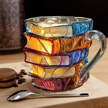 Carica l'immagine nel visualizzatore di Gallery, Tazza tridimensionale "Lettura felice" fatta a mano - l'originale