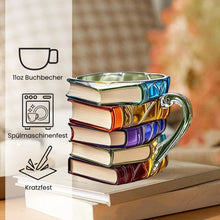 Carica l'immagine nel visualizzatore di Gallery, Tazza tridimensionale "Lettura felice" fatta a mano - l'originale