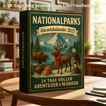 Carica l'immagine nel visualizzatore di Gallery, Calendario dell'Avvento dei Parchi Nazionali 2025 – 24 mondi in miniatura della natura