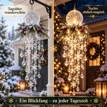 Carica l'immagine nel visualizzatore di Gallery, Kristall-Kaskade Winterglanz - LED-Weihnachtslicht für deinen leeren Sommer-Haken