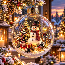 Carica l'immagine nel visualizzatore di Gallery, WinterWunder – leuchtende 3D-Weihnachtskugel mit Miniaturwelt