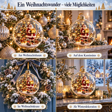 Carica l'immagine nel visualizzatore di Gallery, WinterWunder – leuchtende 3D-Weihnachtskugel mit Miniaturwelt