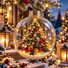 Carica l'immagine nel visualizzatore di Gallery, WinterWunder – leuchtende 3D-Weihnachtskugel mit Miniaturwelt