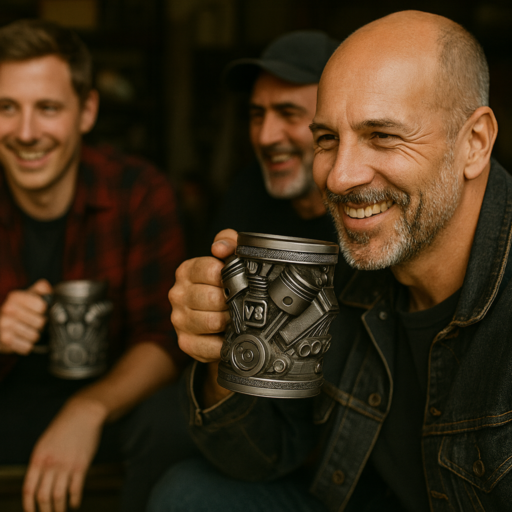 Tazza da meccanico fatta a mano