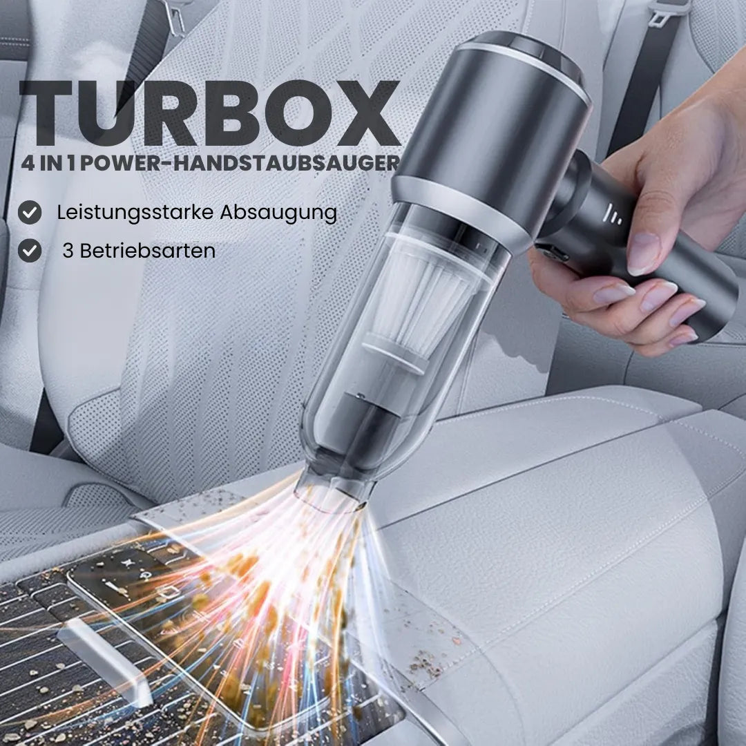 TurboX - 4 in 1 Power-Handstaubsauger - das Original