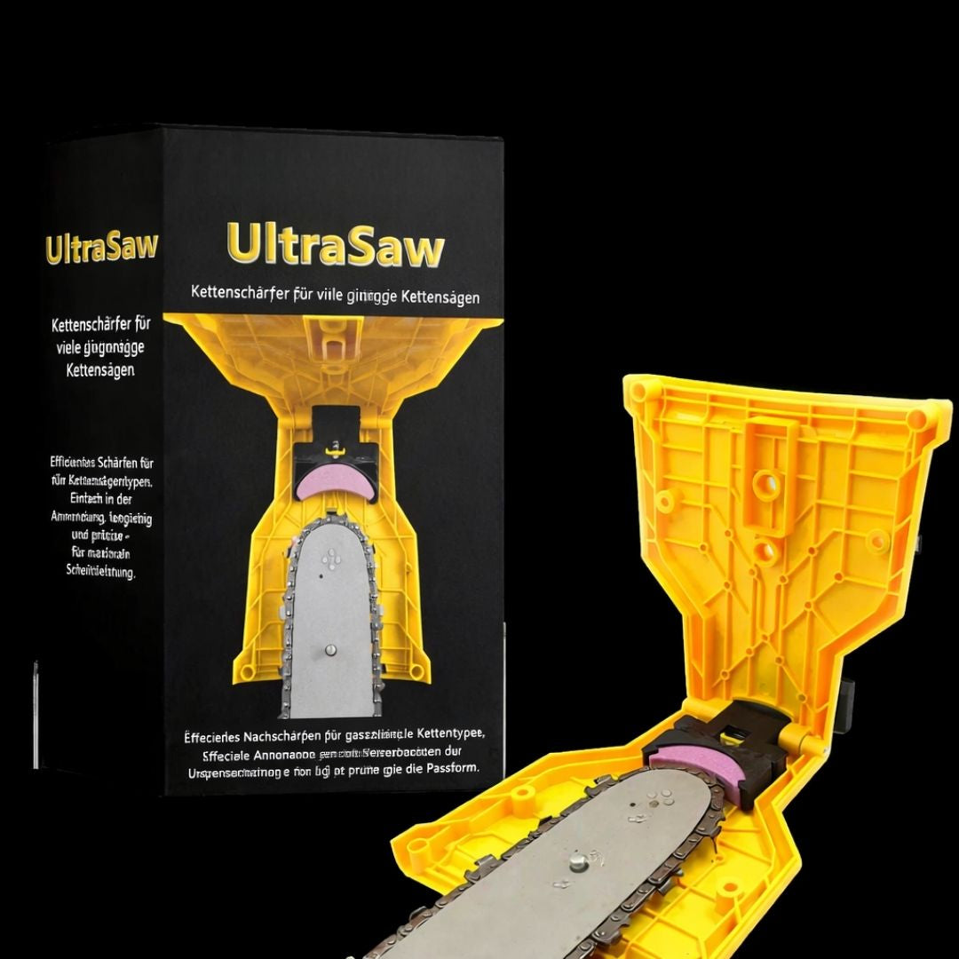 Affilacatene universale UltraSaw per i più comuni modelli di motoseghe