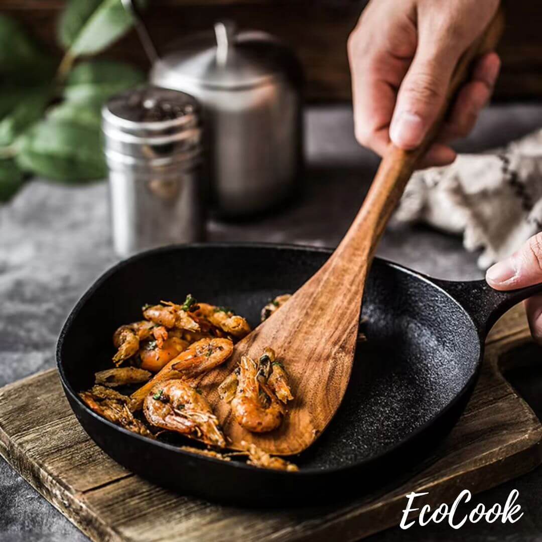 EcoCook | Set di utensili da cucina in teak da 7 pezzi