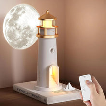 Carica l'immagine nel visualizzatore di Gallery, Lampada magica a faro con proiezione di luce lunare
