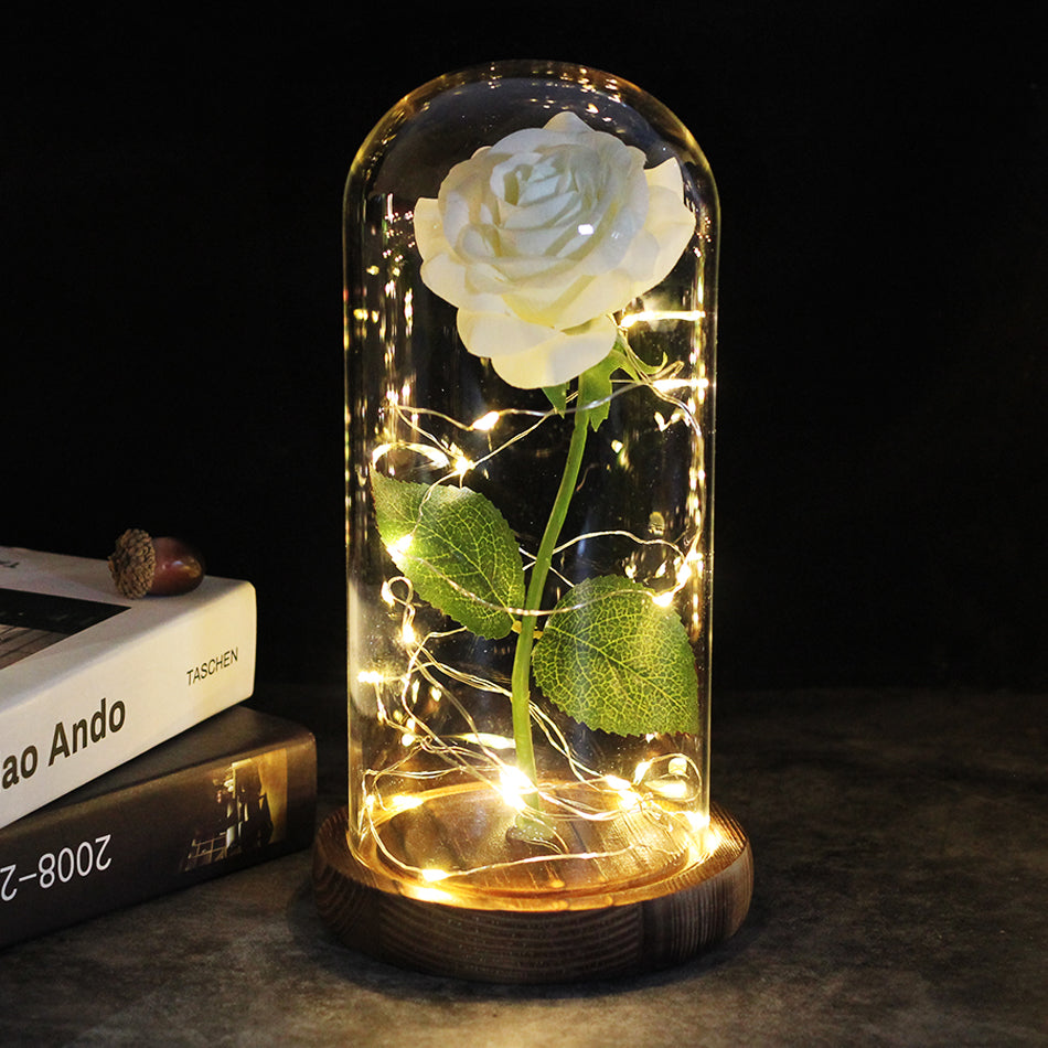 La rosa eterna - un regalo che brilla per sempre - Rosa rossa