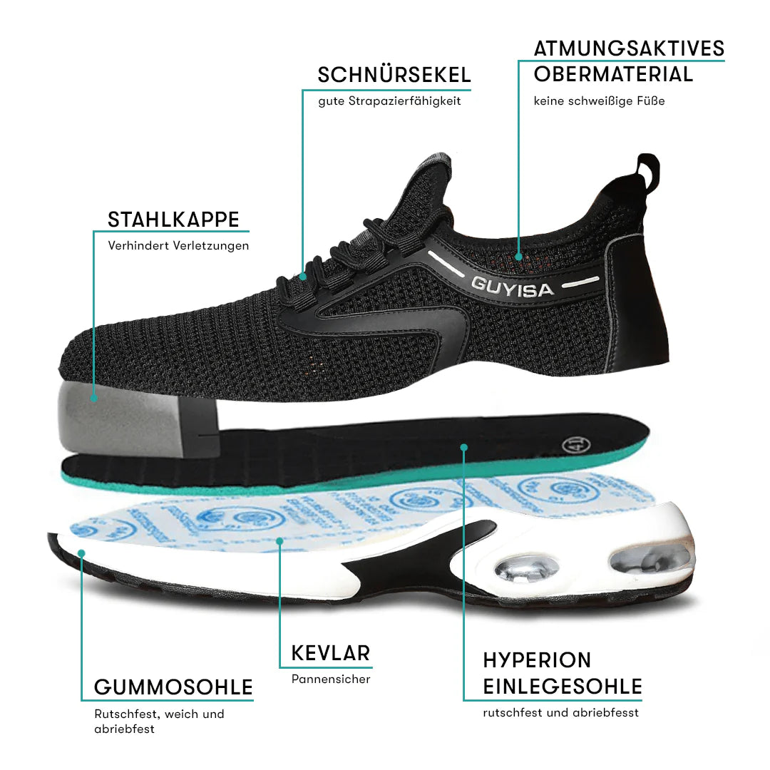 Orthostahl - scarpa antinfortunistica ergonomica e antidolore - Certificata secondo EN ISO 20345