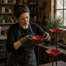 Carica l'immagine nel visualizzatore di Gallery, Fiori per uccelli - Abbeveratoio per uccelli a forma di fiore | Set da 2
