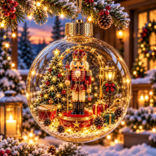 Carica l'immagine nel visualizzatore di Gallery, WinterWunder – leuchtende 3D-Weihnachtskugel mit Miniaturwelt
