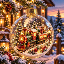 Carica l'immagine nel visualizzatore di Gallery, WinterWunder – leuchtende 3D-Weihnachtskugel mit Miniaturwelt

