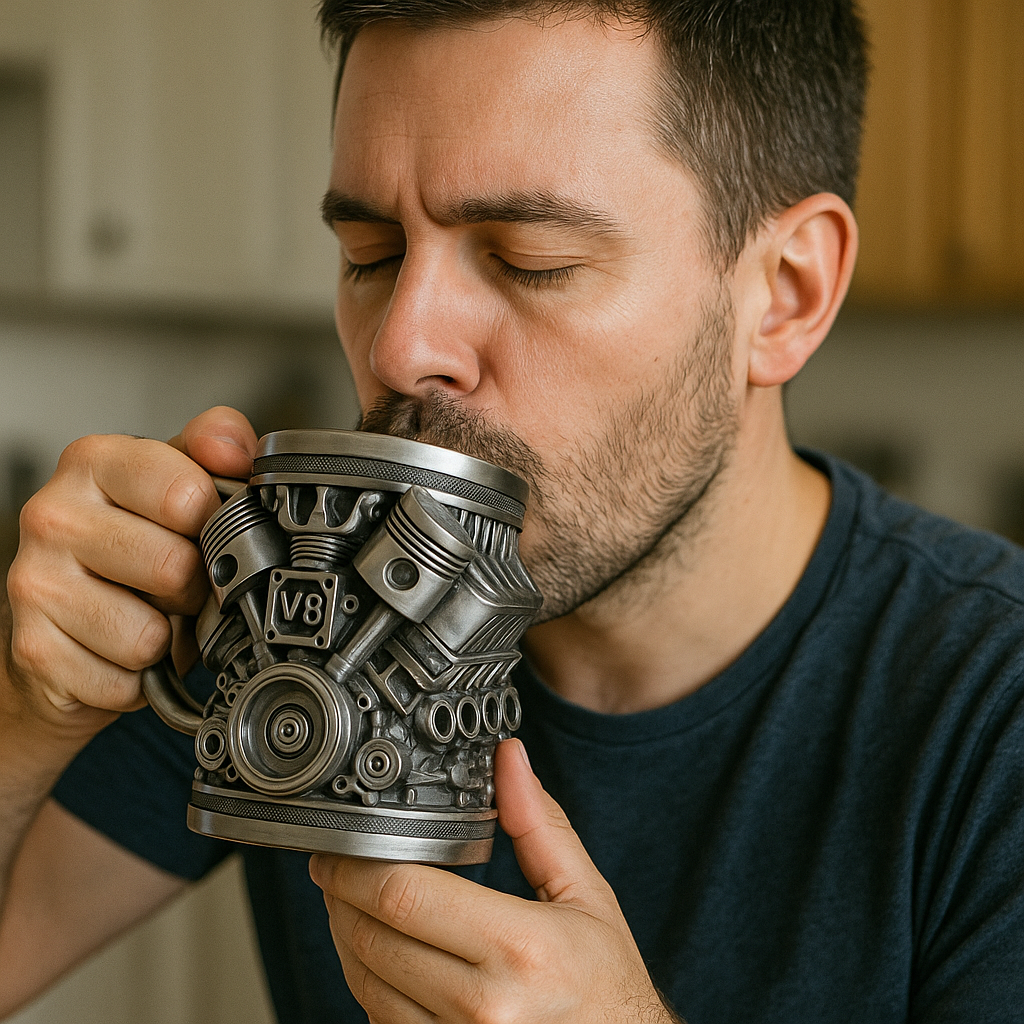 Tazza da meccanico fatta a mano