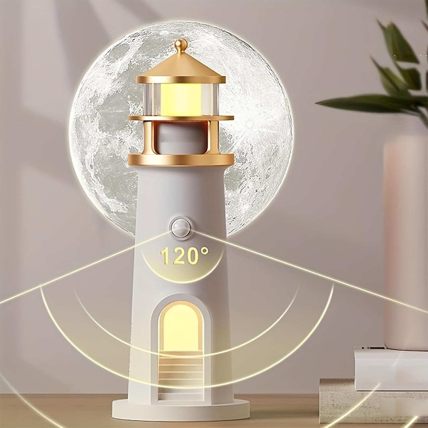 Lampada magica a faro con proiezione di luce lunare