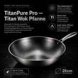 TitanPure Pro — Padella Wok in titanio