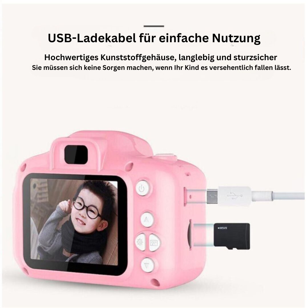 KiddyCam - Fotocamera digitale con scheda SD da 8GB per i momenti speciali dei bambini
